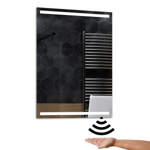LUSTRO ŁAZIENKOWE LED na Światło na Ruch 70x80