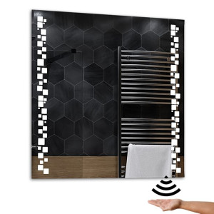 LUSTRO ŁAZIENKOWE LED z Sensorem Ruchu 80x80