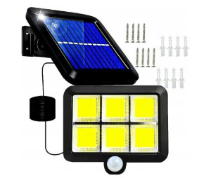 Lampa Solarna Z Czujnikiem Ruchu Zmierzchu 120 Led