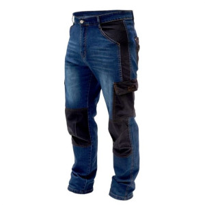 Dedra Spodnie Jeansowe Z Denimu,niebieskie Długie Rozmiar Xl Dedra 1szt