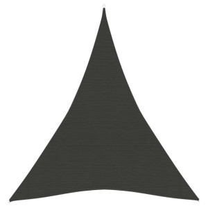 Żagiel przeciwsłoneczny, 160 g/m², antracytowy, 3x4x4 m, HDPE
