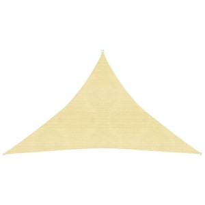Żagiel przeciwsłoneczny, 160 g/m², beżowy, 2,5x2,5x3,5 m, HDPE