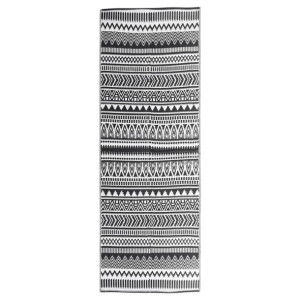 Dywan zewnętrzny, czarny, 80 x 250 cm, PP