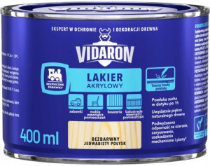 Vidaron Lakier Akrylowy Do Drewna 0,4l Bezbarwny