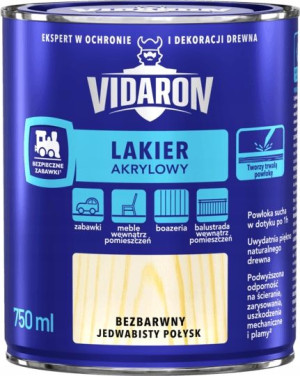 Vidaron Lakier Akrylowy Do Drewna 0,75l Bezbarwny