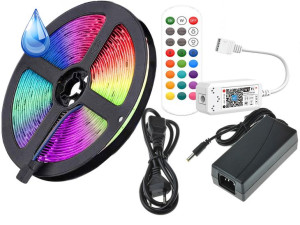 ZESTAW LED 5M PILOT Taśma 150 RGB wodoodporna WiFi