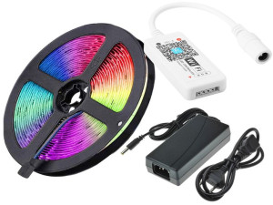 ZESTAW LED Smart 5M Taśma 300 RGB sterownik WiFi