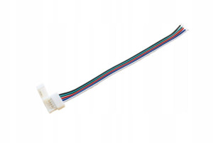 Złączka LED 5pin RGBW 10mm ŁĄCZNIK klik zacisk