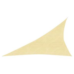 Żagiel przeciwsłoneczny, 160 g/m², beżowy, 4x5x6,8 m, HDPE