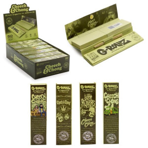 Bibułki konopne G-Rollz Bio Organic Hemp KS Slim z filterkami