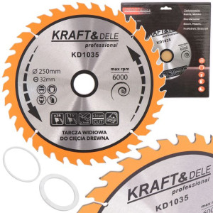 Tarcza Widiowa Do Drewna Widia 250 Mm X 32 Mm 36t