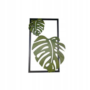 panel dekoracja ścienna liść monstera zielony