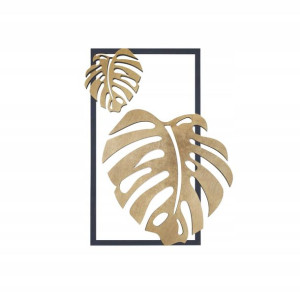 panel dekoracja 3d na ścianę liść monstera 50x35