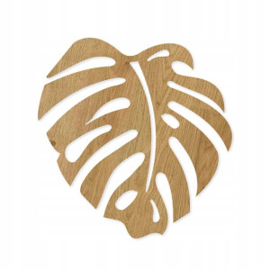 ozdoba dekoracja 3D liść monstera gruby 6mm duży o