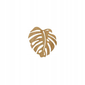 ozdoba dekoracja 3D liść monstera gruby 6mm mały o