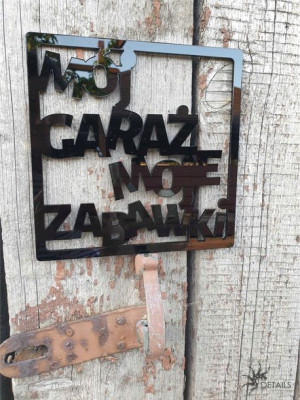 ozdoby na sciane 3d Garaż warsztat dekor pleksa