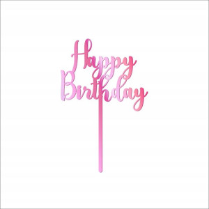 Topper na tort happy birthday kolory GRATIS