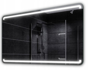 Lustro LED Łazienka Podświetlane 100x100 MEDIOLAN