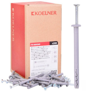 Koelner Kołek Szybkiego Montażu 6x40mm Z Kołnierzem Cylindrycznym Fx 200szt