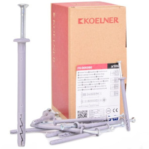 Koelner Kołek Szybkiego Montażu 6x80mm Z Kołnierzem Cylindrycznym Fx 100szt