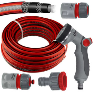 Zestaw Zraszający Wąż 20m 2xszybkozłączki Zraszacz Przyłącze Kranowe