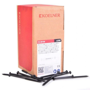 Koelner Wkręt Z Drobnym Gwintem Do Mocowania Płyt Gk,do Blach 4,8x100 200sz