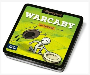 WARCABY MAGNETYCZNE podróżne małe gra planszowa