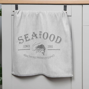 Ścierka S S00004/sci/001/50x70 Seafood Szary