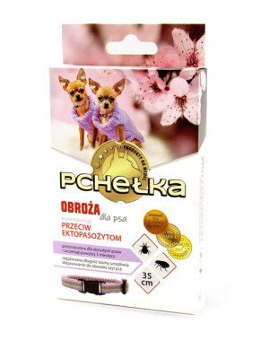 PCHEŁKA Obroża na pchły/kleszcze dla psa 35cm