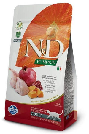 Farmina N&D Pumpkin feline QUAIL, PUMPKIN AND POMEGRANATE RECIPE 300g