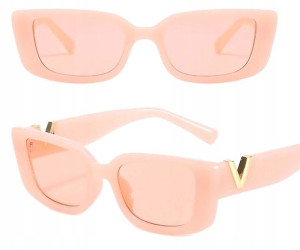 Przeciwsłoneczne Okulary Prostokątne Kobiece Retro