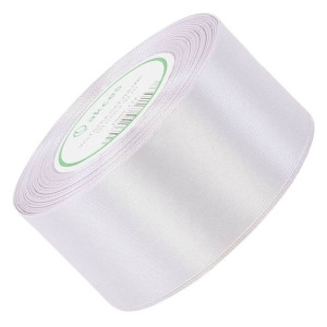 TASIEMKA wstążka SATYNOWA złamana biel 50mm - 32mb