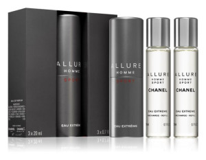 Chanel Allure Homme Sport Eau Extreme Edt 3 X 20ml
