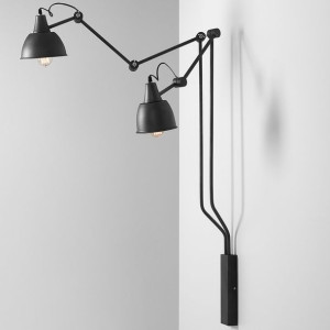 Kinkiet LAMPA ścienna ADX 814D19 metalowa OPRAWA regulowane reflektorki na