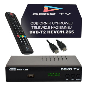 Tuner Dekoder Dvb-t2 Tv Naziemnej Hevc H.265 +hdmi