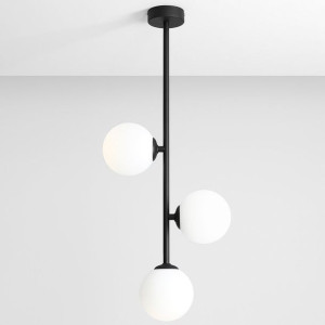 Czarna lampa nowoczesna LIBRA 1094PL_E1 Aldex szklane klosze