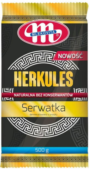 Serwatka demineralizowana w proszku 500 g - Herkules Mlekovita