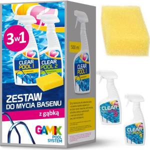 Zestaw do Mycia Basenu Gamix 3w1 + GĄBKA