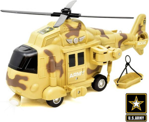 Helikopter WOJSKOWY ratunkowy światło dźwięk DUŻY