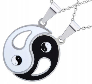 Naszyjnik Przyjaźni Best Friends Zestaw Yin Yang