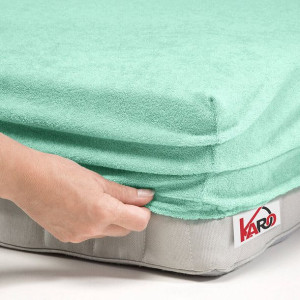 Prześcieradło frotte z gumką 200x220 pistacjowe F20-200