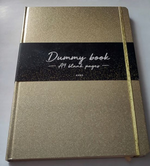 AVEC Notebook A4 notatnik brokatowy z gumką 80 k