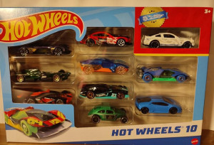 HOT WHEELS Zestaw 10 Samochodów Super Resoraki
