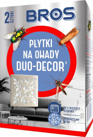 2x silna płytka na owady muchy DUO DECOR Bros