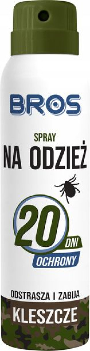 Bros SPRAY na ODZIEŻ odstrasza i zabija KLESZCZE
