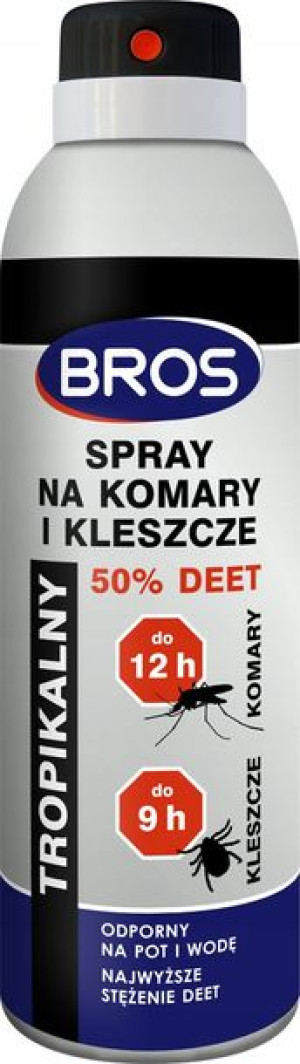 BROS Spray na komary kleszcze 50% DEET 180ml