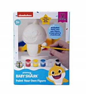 SAMBRO BABY SHARK figurka do pomalowania +farbki
