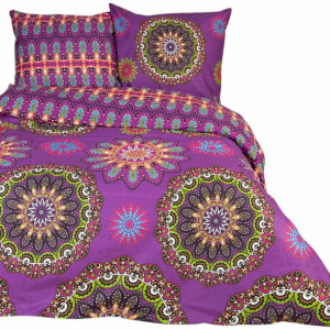 Pościel bawełniana HULA PINK/160x200 COTTONLOVE EXCLUSIVE