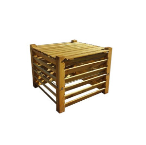 KOMPOSTOWNIK drewniany  z pokrywą125x125x80 JEDYNY TAKI