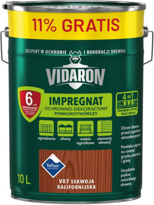 Vidaron Impregnat Ochronny Sekwoja Kaliforn V07 10l